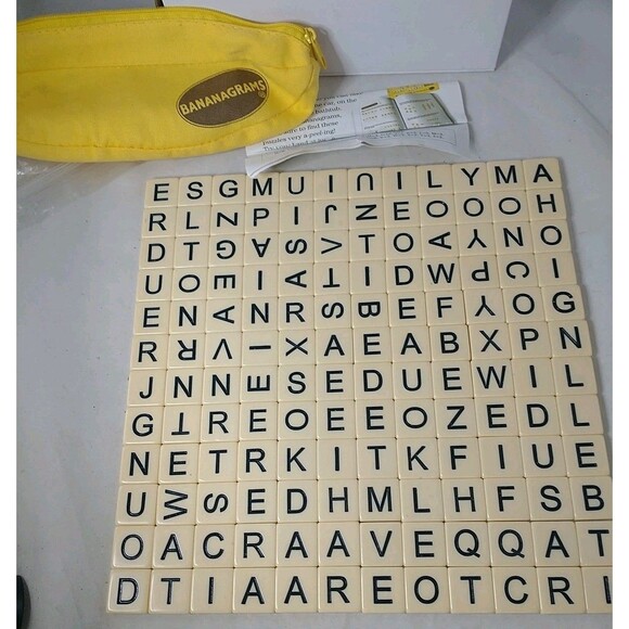 Bananagrams Tile Game Set Family Game Night COMPLETE - Picture 3 of 11
